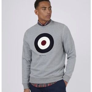 Ben Sherman Gray Crewneck Sweater with Target Design